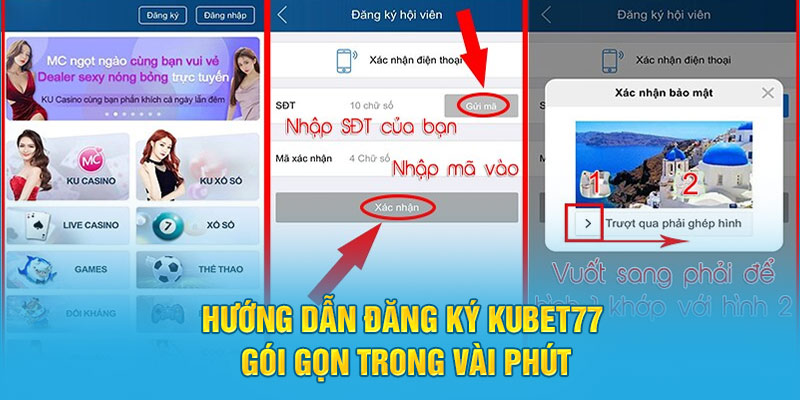 Hướng Dẫn Đăng Ký KUBET77 Gói Gọn Trong Vài Phút